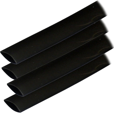 ANCOR Adhesive Lined Heat Shrink Tubing (ALT) - 3/4" x 6" - 4-Pack - Black 306106